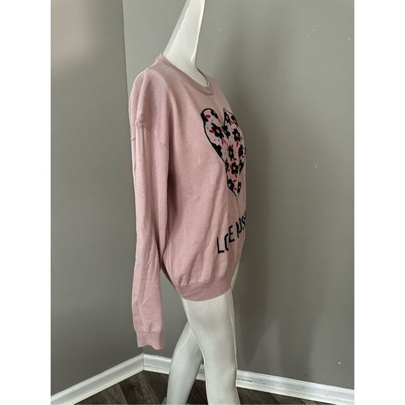 LOVE MOSCHINO Intarsia-knit wool-blend sweater - Picture 8 of 10